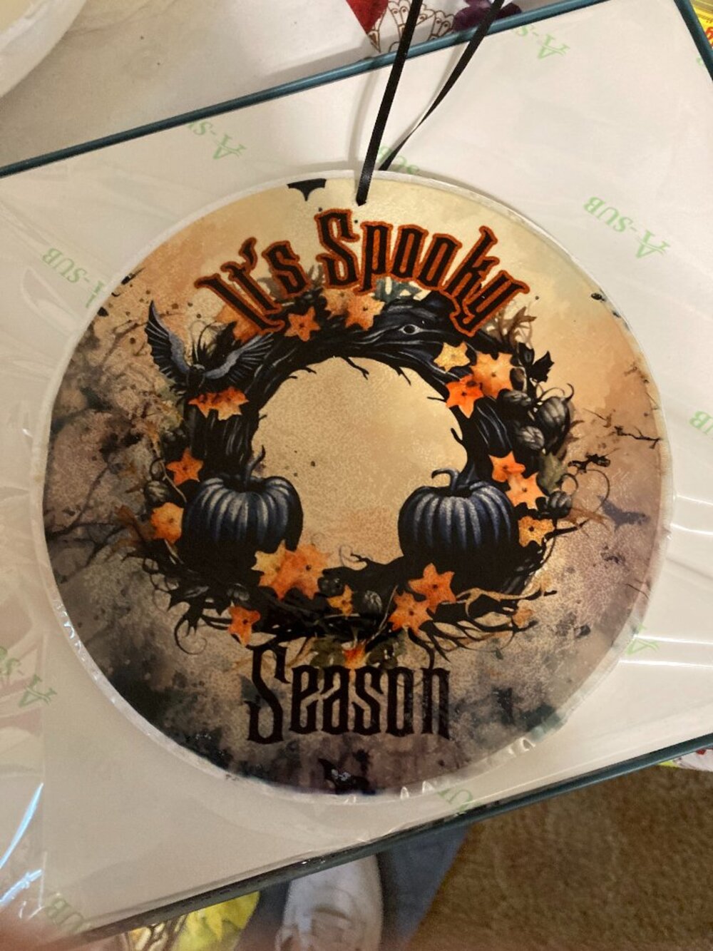 Handcrafted Sublimated It's Spooky Season Sign